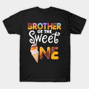 Brother of the Sweet One Funny 1st Birthday Party T-Shirt